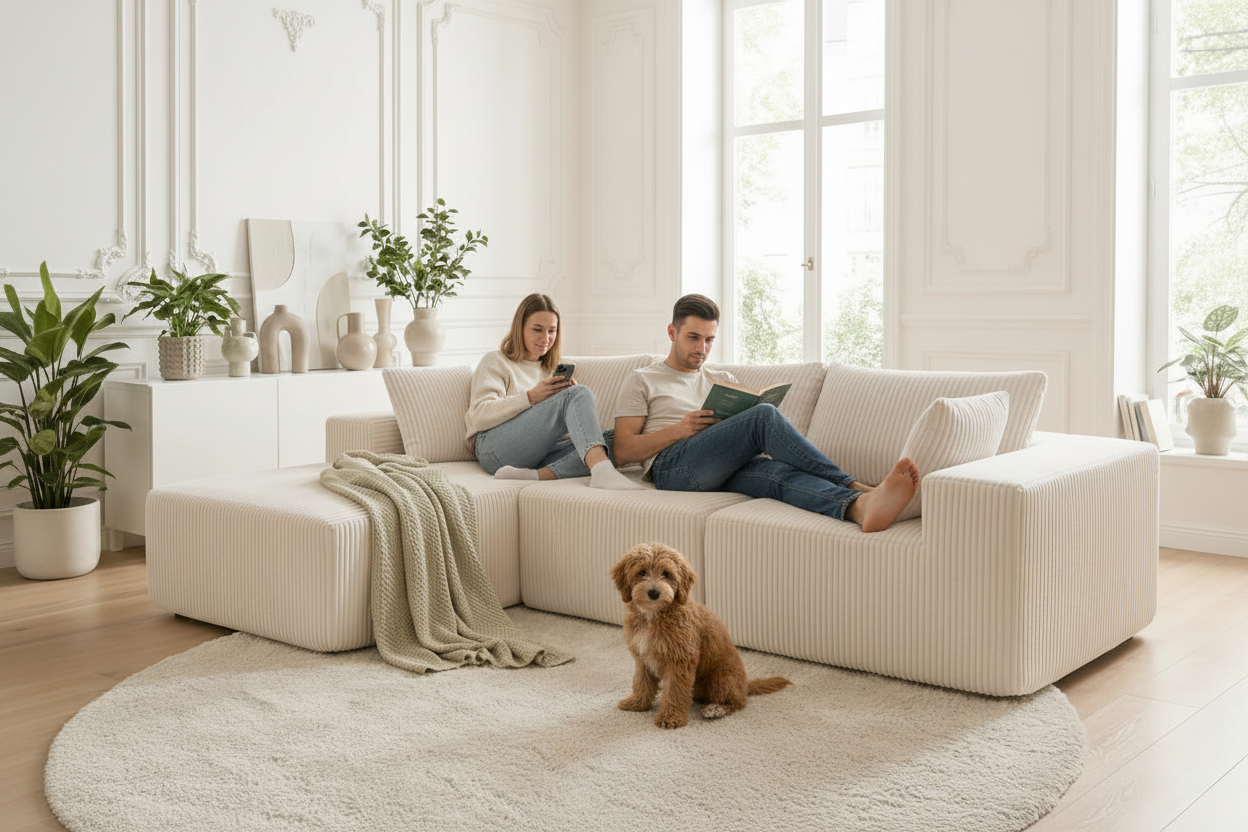 Boneless Sectional - Left Facing Chaise