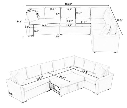 Oversized Sleeper Sectional
