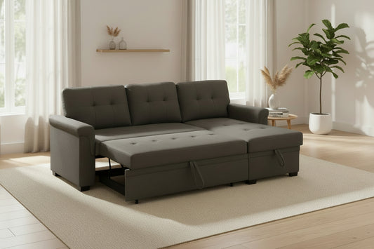 83" Roll-Out Sleeper Sectional