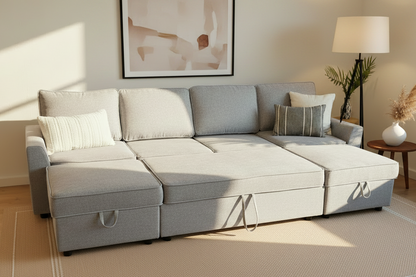 4 Seater Roll-Out Sleeper Sectional