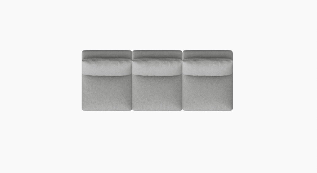 Gray Modular Sofa 3 piece set