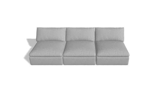 Gray Modular Sofa 3 piece set