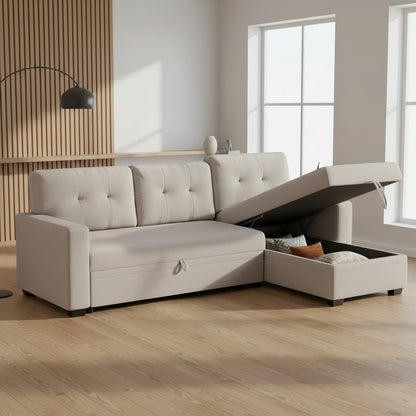 83" Roll-Out Sleeper Sectional