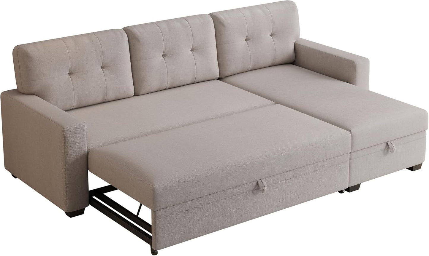 83" Roll-Out Sleeper Sectional